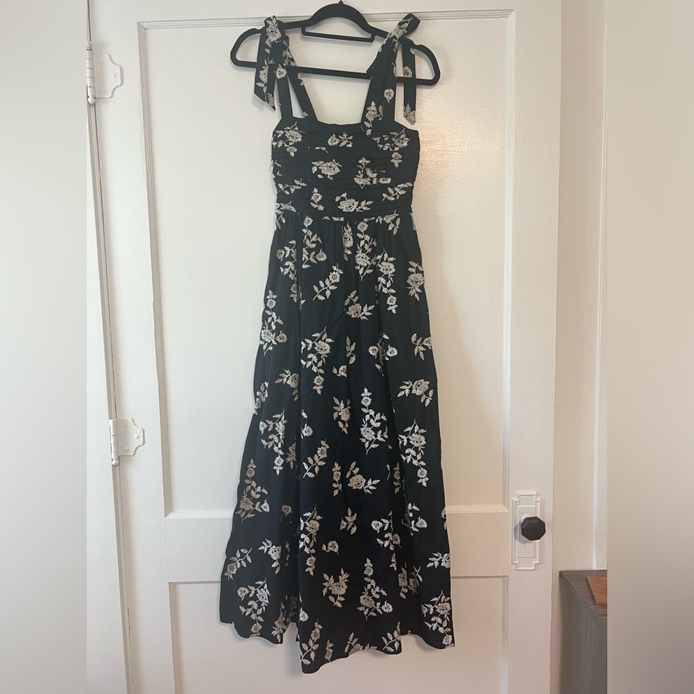 Abercrombie Floral Embroidered Maxi Dress